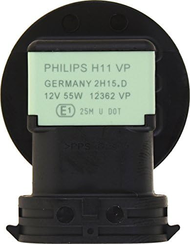 Philips Automotive Lighting H11 VisionPlus Deluxe Upgrade Automotive Replacement Headlight Bulb, for High Beam, Low Beam, and Fog Positions (Pack ...