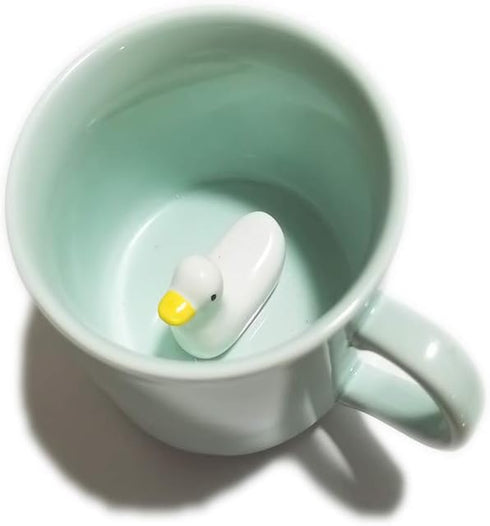 ZaH 3D Coffee Mug Cute Animal Inside Cup Cartoon Ceramics Figurine Teacup for Boys Girls Kids - Party Office Morning Mugs for Tea Juice Milk Choco...