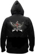 VEGASBEE® Godspeed Winged Cross Patch Wings Christian Embroidered Iron-On Patch Emblem Large Size 12" by 8.5" inches USA...