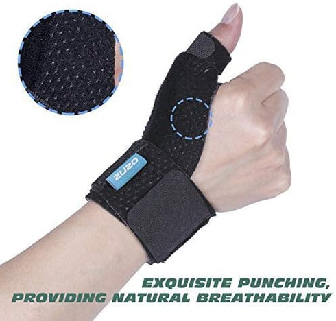 Compression Reversible Thumb & Wrist Stabilizer Splint(Improved Version) for BlackBerry Thumb, Finger, Pain Relief, Arthritis, Tendonitis, Spraine...
