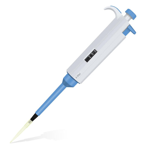 2-20?L Single Channel Pipette, Adjustable Variable Volume Micropipette High Precision Pipettor Lab Micro Pipettes for Laboratory...