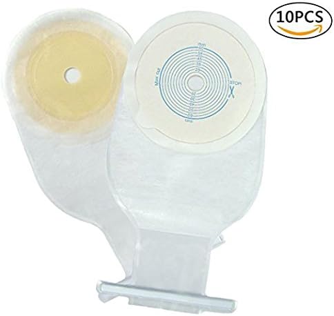 Colostomy Bag Supplies Medicals Drainable Pouch, Ileostomy Stoma Bags One Piece System (10pcs A003)...