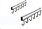 2pcs Multi-Hooks Under The Cabinet 6-Hook Hanging Hook Rack Kitchen Utensil Cupboard Hanger Chest Organizer Cup Holder for Coffee Bar, Fit for 0.8...