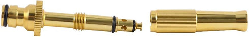 Heavy-Duty Brass Adjustable Twist Hose Nozzle,High Pressure Hose Nozzle,Brass Water Hose Nozzles for Garden Hoses,Sprinkler Car Washing Garden Too...