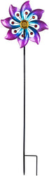 VEWOGARDEN Small Wind Spinners for Yard and Garden, Waterproof Metal Pinwheels Wind Spinners Outdoor Decor (Blue and Pink)...