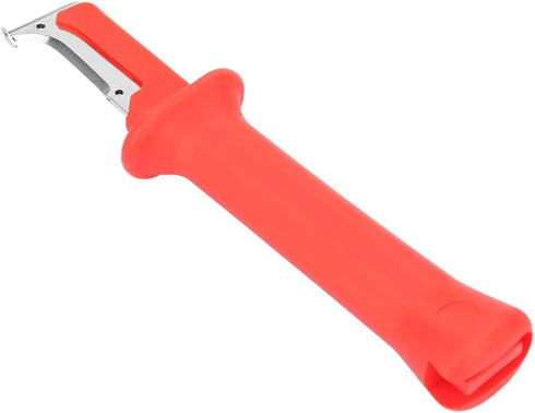Jadeshay Electrical Cable Stripper Tool, Insulated Wire Cable Dismantling Knife with Stainless Steel Blade, Ergonomic Handle, Safety Cap...