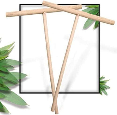 1Pc Brown Wooden T Shape Crepe Maker Pancake Spreader Stick Stick Chinese Crepes Pie Tools Kitchen Accessories Kitchen Diy Tools?Crepe Makers?Smal...