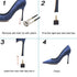 24 Pairs High Heel Tips Shoes Replacement Tap Caps,6 Size,8,/9/10/11/12/12.5mm,U-Shape, Black...