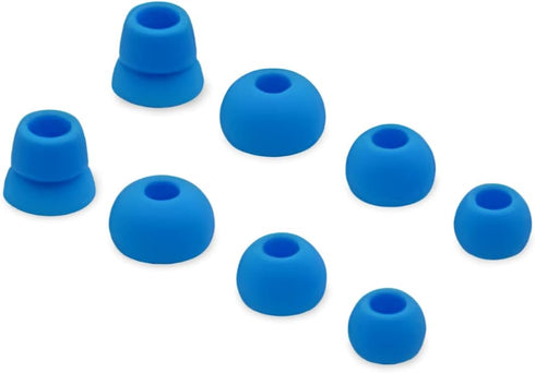 4 Pairs PHONSUN Ear Tips Silicone Earbuds Replacement Eartips for Wireless/Bluetooth Earphones - Blue......