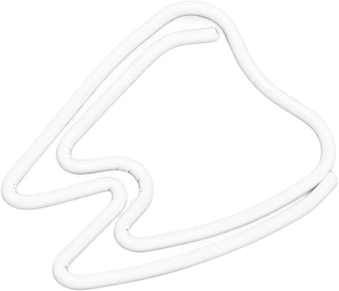 Tooth Shaped Paper Clips,100Pcs Mini Cute Hollow Paperclips Electroplated Metal Office Clips for Document Sorting Organizing...