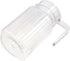 600ML Acrylic Pitcher, Transparent Juice Bottle Striped Water Ice Cold Juice Jug with Lid and Handle Cold Water Kettles for Juice Tea Water Milk S...