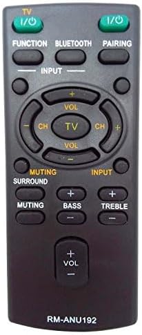 Replaced New RM-ANU192 Sound Bar Remote fit for Sony Sound bar HT-CT60BT SS-WCT60 HT-CT60 SA-CT60 SA-CT60BT HTCT60BT SSWCT60 HTCT60 SACT60 SACT60B...
