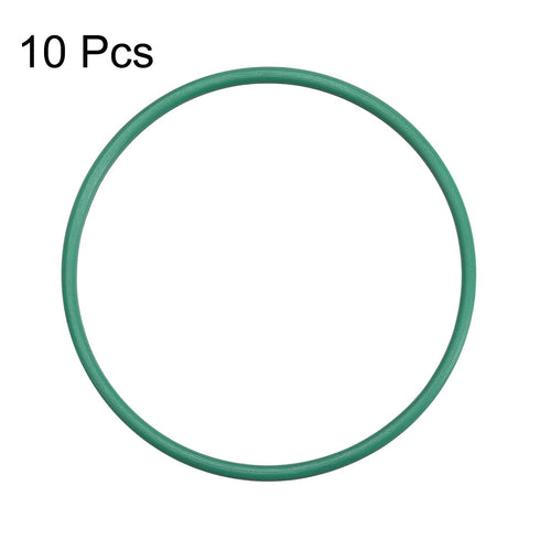 uxcell Fluorine Rubber O-Rings, 38mm OD 35mm ID 1.5mm Width FKM Seal Gasket for Machinery Plumbing, Green, Pack of 10...