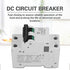 Premium Circuit Breaker, 2P 250V Low Voltage DC Miniature Circuit Breaker for Solar Panels Grid System(40A)...