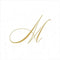 Entertaining with Caspari White Pearl Paper Linen Cocktail Napkins, Monogram Initial M, Pack of 30 (2900CG.M)...