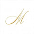 Entertaining with Caspari White Pearl Paper Linen Cocktail Napkins, Monogram Initial M, Pack of 30 (2900CG.M)...