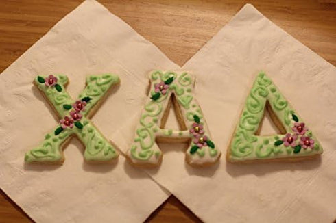 Greek Alphabet Letter Shaped Cookie Cutter, 3 Inches Long, Great Gift, Big Sis/Lil Sis, Fundraising, Parties, Sororities, Fraternities, Panhelleni...