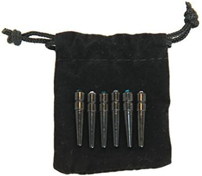 WE Games Black Metal Cribbage Pegs with Swarovski Austrian Crystals - Set of 3 - Cobalt Blue...