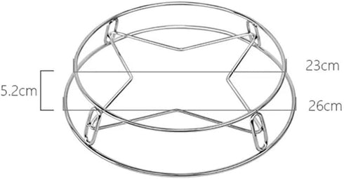 1PC Stainless Steel Pan Pot Holder Round Potholder Metal Pan Holder Rack for Milk Pot Holder Cooking Home Kitchen Restaurant...