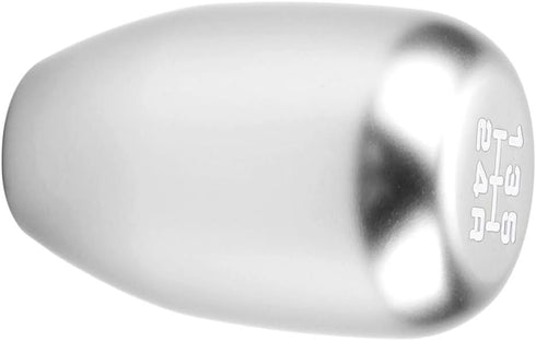5 Speed Car Gear Shift Knob, Manual Gear Shift Knob Stick Head Shifter Lever Stick with 3 Adapters 8/10/12mm(Silver)...
