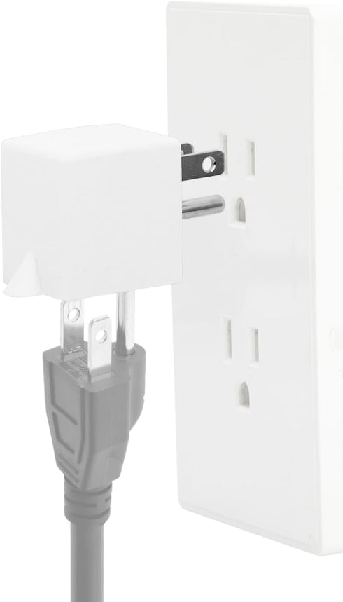 90 Degree Adapter Right Angled Downward Angled USA 3-Prong Male-Female Adapter,90 Degree Angled USA Male Female Power Adapter, 5-15P to 5-15R Dire...