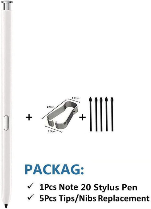 Note 20 S Pen (WithBluetooth) Replacement for Samsung Galaxy Note 20 Note 20 Ultra 5G Stylus Touch S Pen with Tips/Nibs (White)...