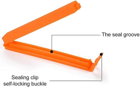 10Pcs 7Cm Plastic Sealing Clips, Bag Clamp for Food and Snack Bags, Portable Home Snack Storage Folder, Clamp Sealer Preserve Food Fresh Specialty...