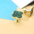 6 Pcs Clover Cabinets Knobs Dressering Pulls Cupboard Knobs Jewelry Box Pulls Drawer Wardrobe Wine Cabinet Handle Furniture Single Hole Door Handl...