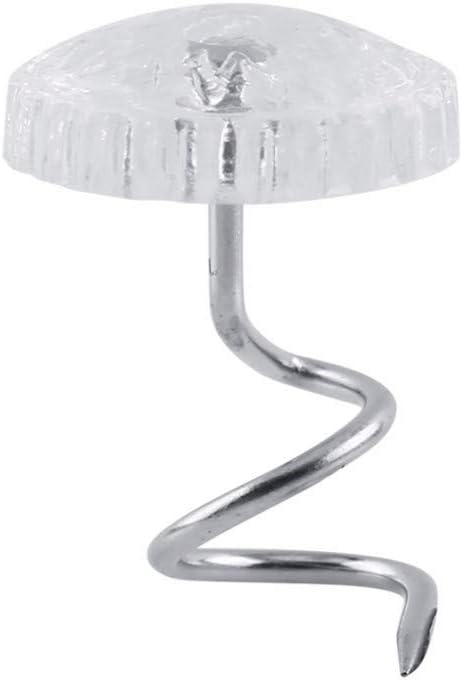 Sowaka 60 Pcs Twist Pins Upholstery Clear Heads Slip Cover Fasteners Headliner Pins for Sofa Car Van Home Furniture Hold Bed Skirt (60 pcs)...