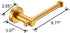 Gold Toilet Paper Holder, Wall Mount Toilet Paper Roll Holder for Bathroom, Washroom, Tools and Home Improvement...