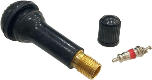 TR414 Rubber Snap-in Tire Valve Stem for Tubeless 0.453 Inch 11.5mm Rim Holes on Standard Vehicle Tires (Set of 4)...