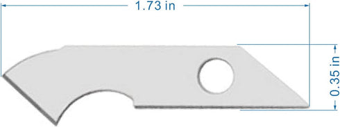 Acrylic Plexiglass Sheet Cutter Hook Knife Replacement Blade, Contains 30 Hook Blades, NO Knife holder....