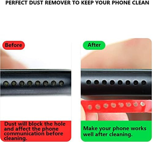 Cell Phone Cleaning Kit Accessories, Cleaner Tape for Phone Speaker and Receiver, Cleaning Stickers Dust Remover Compatible with Airpods, Samsung,...