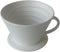 flat-bottom ceramic pour-over coffee dripper....