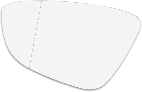 Motoforti Left Driver Side Heated Mirror Glass Replacement,for Volkswagen Eos 2009-2016,Real Glass,With Backing Plate,White Glass...