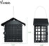Suet Feeder, Vivace Suet Feeder with 2 Suet Cages, Metal Roof Covered Suet Bird Feeder Hanging Wild Bird Feeders Suet Holder Rust Proof Suet Cake ...