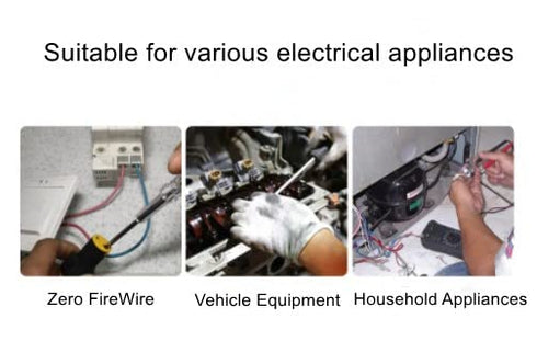 Fielect Tester Screwdriver, Voltage Tester Light Circuit Tester Electric Test Pen Screwdriver AC100-500V Clear 1pcs...