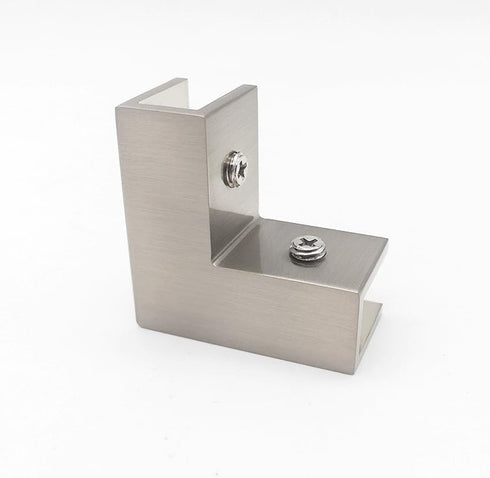 90 Degree Sleeve Over Shower Glass Clamp, Glass Shower Door Right Angle Connector for Bathroom or Showroom, 90 Degree Shower Glass to Glass Clamp,...