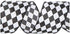 3 inch Wide 30 feet Black and White Harlequin Wired Edge Ribbon inch DIY Projects Craft Supplies...