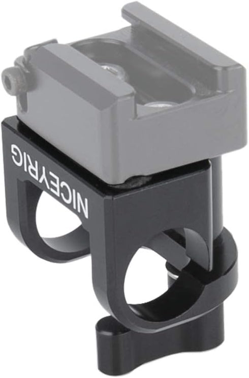 NICEYRIG 15mm Rod Clamp, Single Rod Holder for 15mm Rail Support System, EVF Mount, LED Light, Microphone - 331...