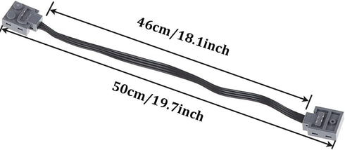 Power Functions Extension Wire Cord Connectors 19.69inch 50cm Compatible with legoeds MOC Motor 8886 8871 8870 LED Light Link Line 8869 Switch for...