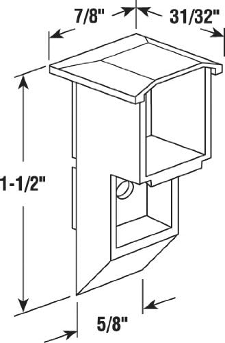 Prime-Line H 3918 Single or Double Hung Window Sash Cam, Top Mount (2 Pack)...