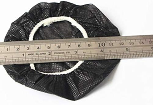 100 Pack Black Stretchable Headphone Ear Covers Sanitary Non-Woven Headset Covers Hygiene Ear Pads Cushions for Earmuff-Style Gaming Headphone/VR ...