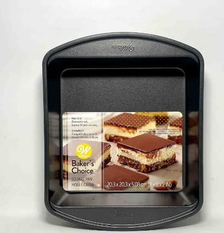 WILTON BAKER'S CHOICE SQUARE PANS, SET OF 2 (8 x 8 x 2 inches)...
