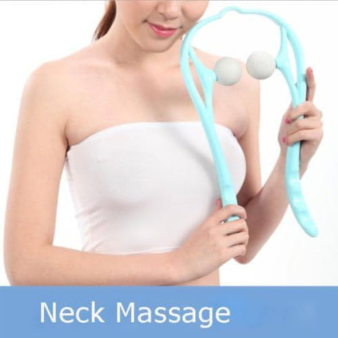 M1212 Shiatsu Neck Massager for Neck and Shoulder with Deep Tissue Trigger Point Manual Self Muscle Massage for Muscle Pain Relief (Simulates Mass...