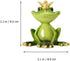 Holibanna Outdoor Statues - Frog Statue Collectible Frogs Toad Toads Royalty Fairy Tale Sculpture Garden Frog Figurine Sculpture Figure Green Frog...