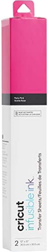 Cricut Transfer Sheets, Solid Color Infusible Ink (Party Pink), 2 Sheets...