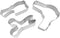 Hair Salon Cookie Cutter 3 Piece Set from The Cookie Cutter Shop – Tin Plated Steel - Made in the USA...