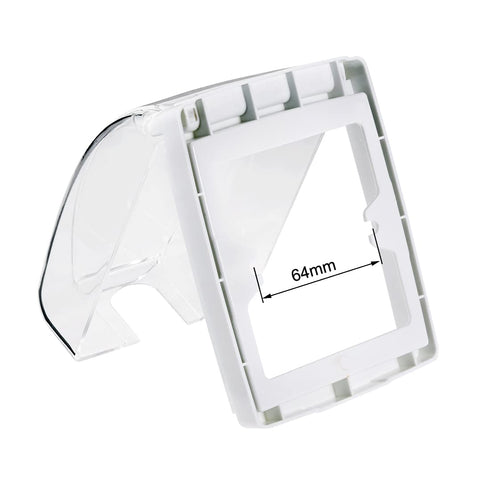 uxcell Waterproof Box 86 Type Wall Switch Socket Face Plate Panel Box Transparent...