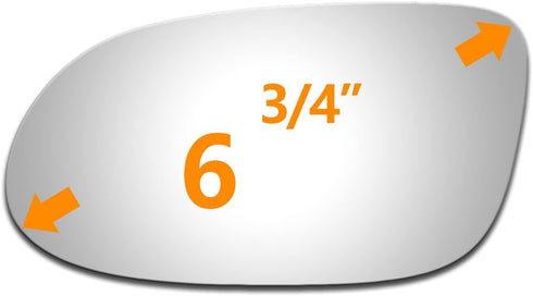 Mirror Glass fit for MERCEDES BENZ SL55 SL500 SLK32 SLK230 CLK320 CLK350 Replacement Driver Side Left Flat Glass...